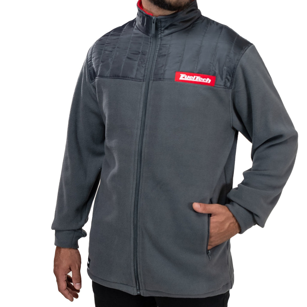 Jaqueta Fleece Grafite FT torso frontal